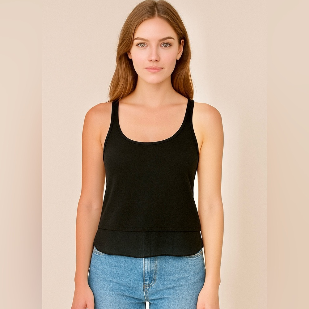 2🍒’s/$36~Wilfred Women's Silk Sheer Tank~Small